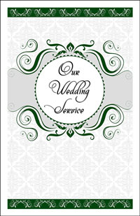 Wedding Program Cover Template 13C - Graphic 11